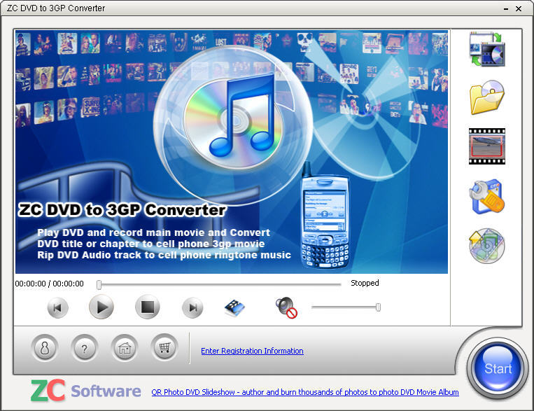ZC DVD to 3GP Converter Screenshot